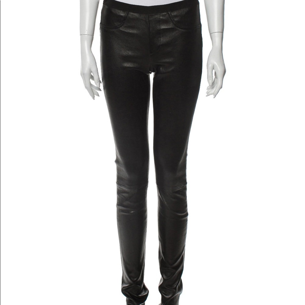 Helmut Lang leather leggings/ pants